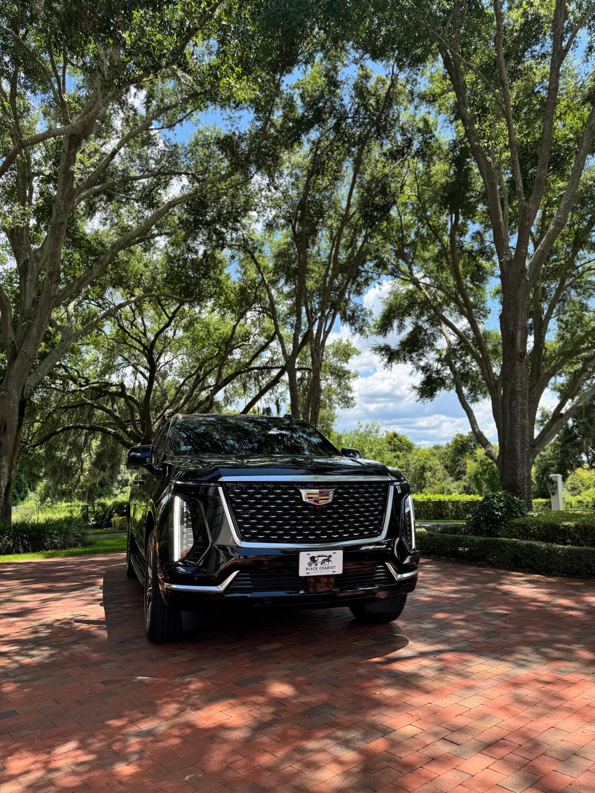Black Cadillac Escalade for chauffeur service in Davenport and ChampionsGate, Florida