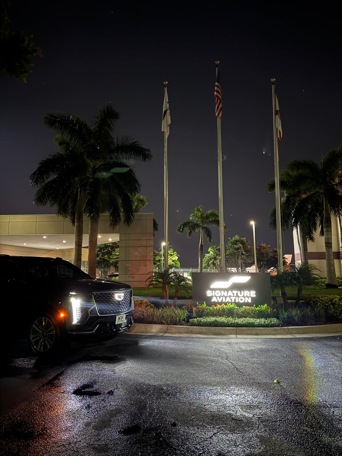Black Cadillac Escalade for luxury chauffeur service in Windermere, Florida