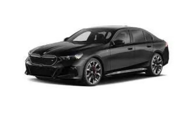 Black luxury sedan BMW 5-Series chauffeur service Orlando